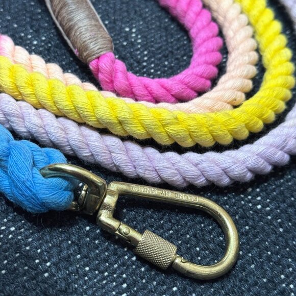 Found My Animal Adjustable Rope Dog Leash, 7 feet, Ombre Rainbow - Picture 6 of 13